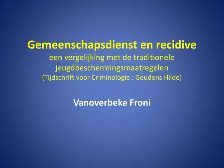 vanoverbeke froni