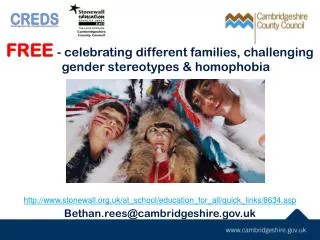 FREE - celebrating different families , challenging gender stereotypes &amp; homophobia