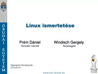 linux ismertet se