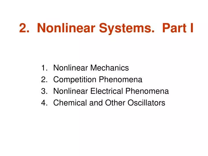 2 nonlinear systems part i