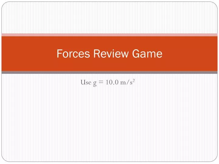 forces review game