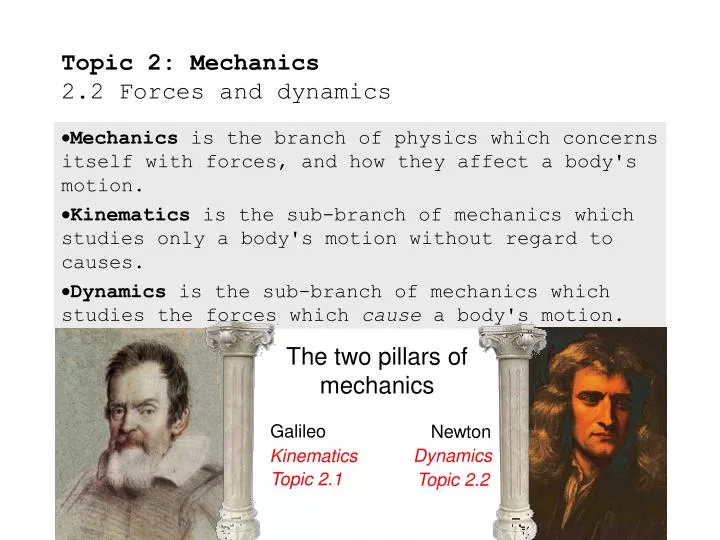 topic 2 mechanics 2 2 forces and dynamics