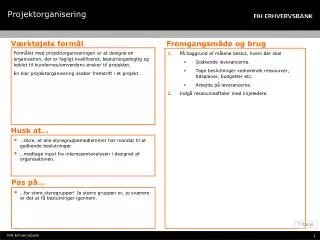projektorganisering
