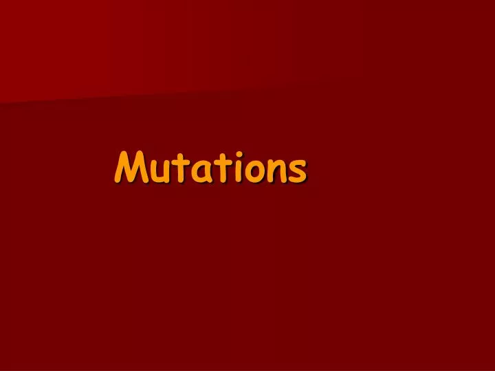 mutations