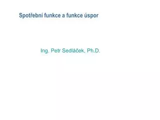 spot ebn funkce a funkce spor