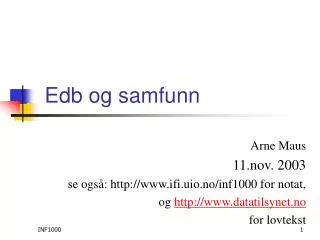 edb og samfunn