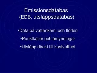emissionsdatabas edb utsl ppsdatabas
