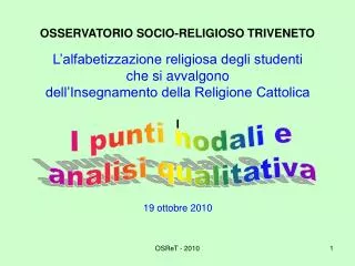 osservatorio socio religioso triveneto