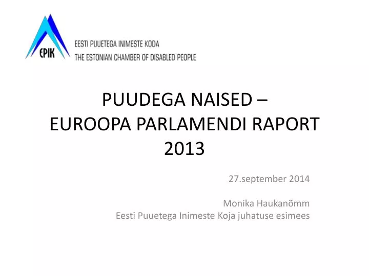 p uudega naised euroopa parlamendi raport 2013