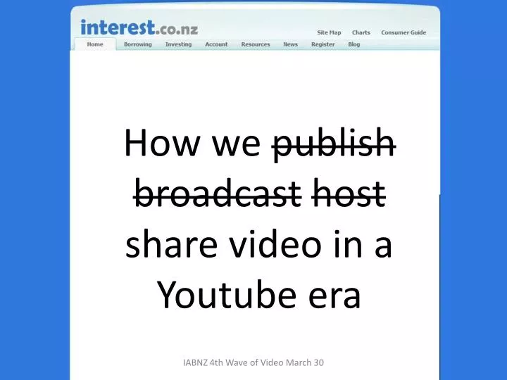 how we publish broadcast host share video in a youtube era