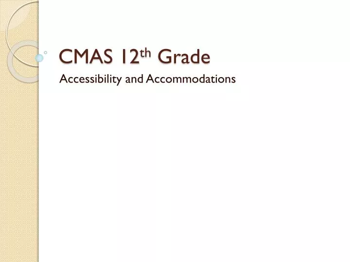 cmas 12 th grade