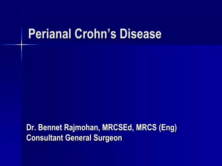 perianal crohn s disease