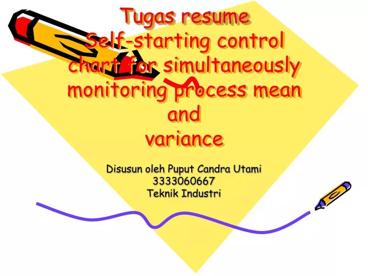 tugas resume self starting control chart for simultaneously monitoring process mean and variance