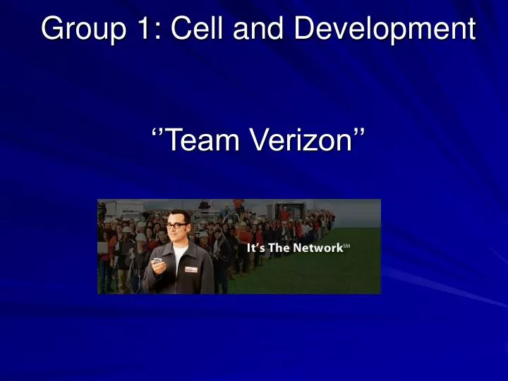 group 1 cell and development team verizon