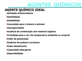 agentes qu micos