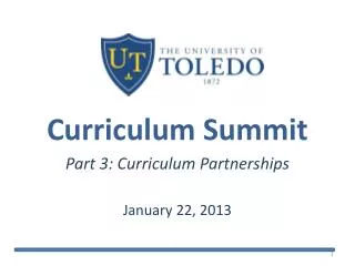 Curriculum Summit