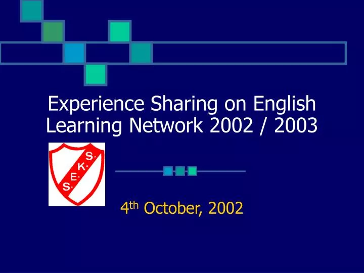 experience sharing on english learning network 2002 2003