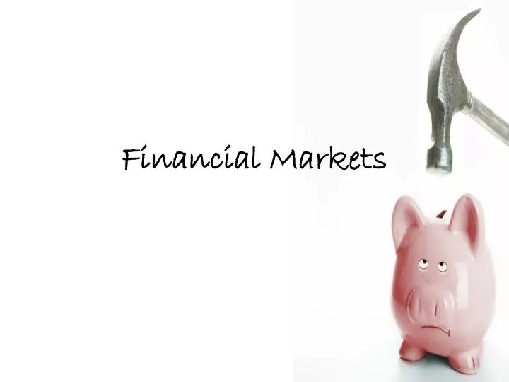 financial markets