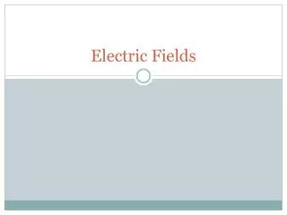 electric fields