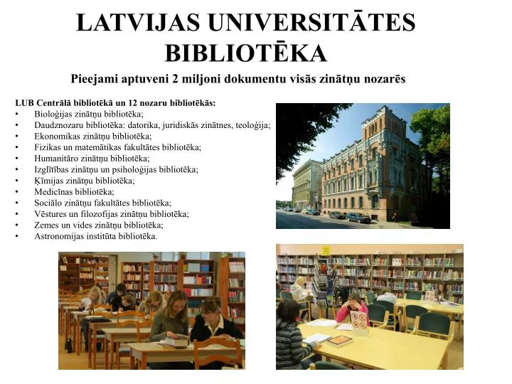 latvijas universit tes bibliot ka