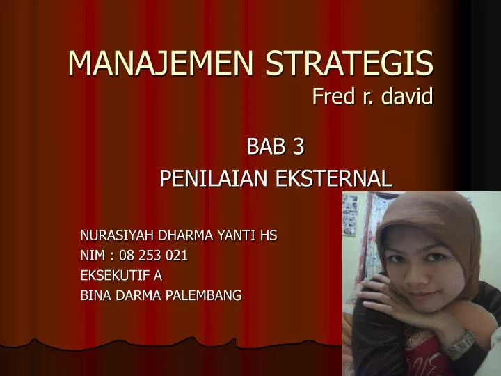 manajemen strategis fred r david