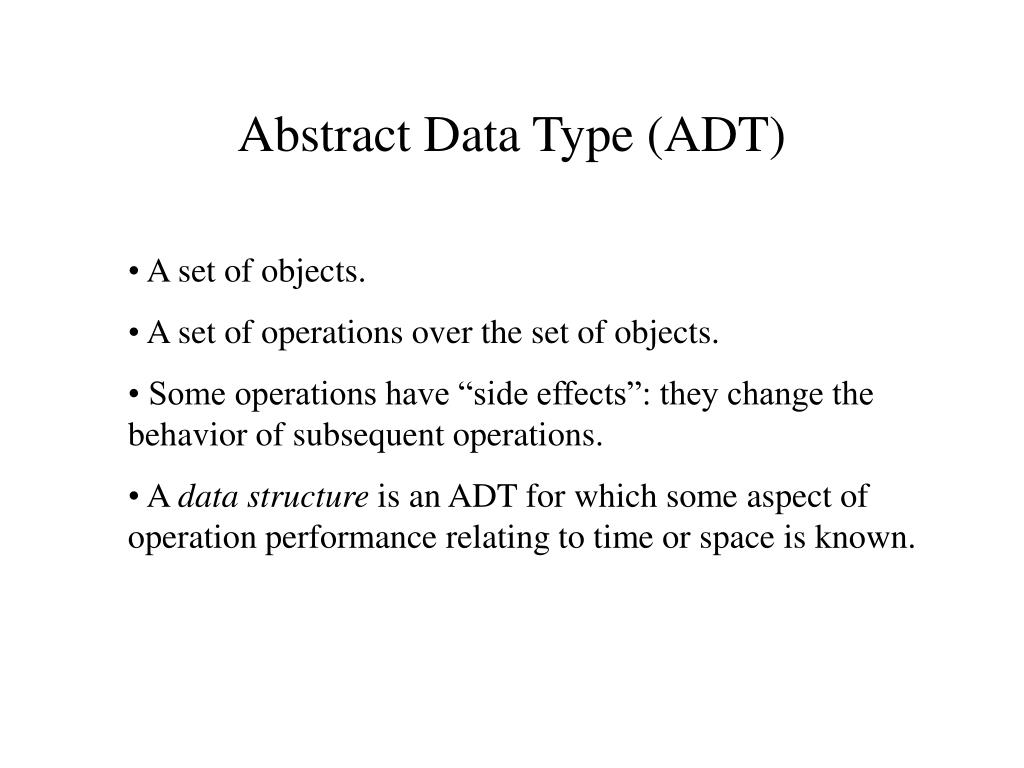 Abstract Data Type (ADT) - slide 1