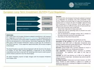 European Long Term Investment (ELTIFS) Fund Regulation