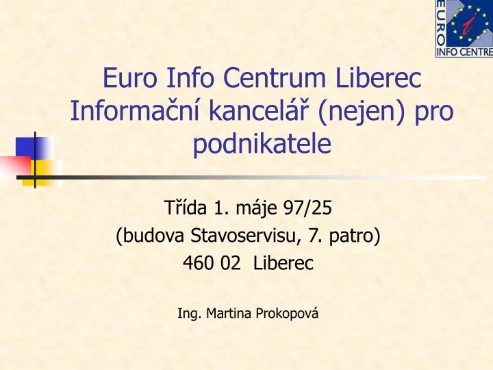 euro info centrum liberec informa n kancel nejen pro podnikatele