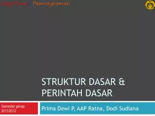 struktur dasar perintah dasar