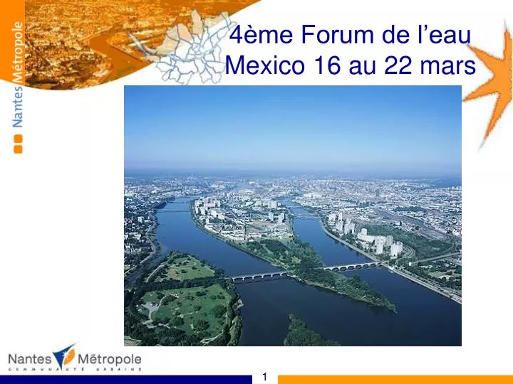 4 me forum de l eau mexico 16 au 22 mars