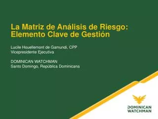 la matriz de an lisis de riesgo elemento clave de gesti n