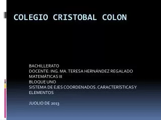 colegio cristobal colon