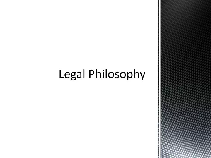 legal philosophy