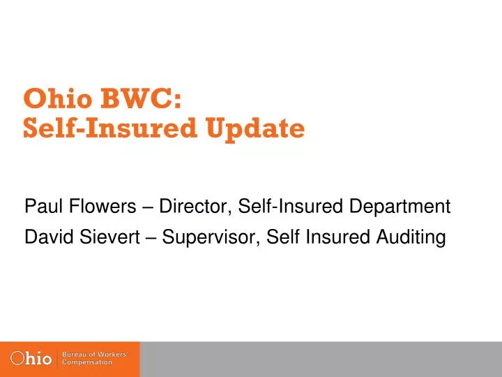 ohio bwc self insured update