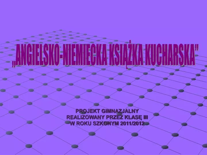 projekt gimnazjalny realizowany przez klas iii w roku szkonym 2011 2012