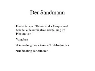 der sandmann