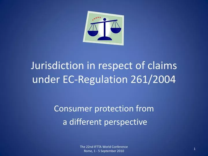 jurisdiction in respect of claims under ec regulation 261 2004