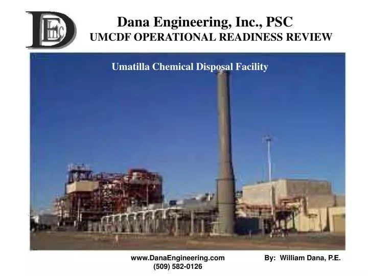 dana engineering inc psc umcdf operational readiness review