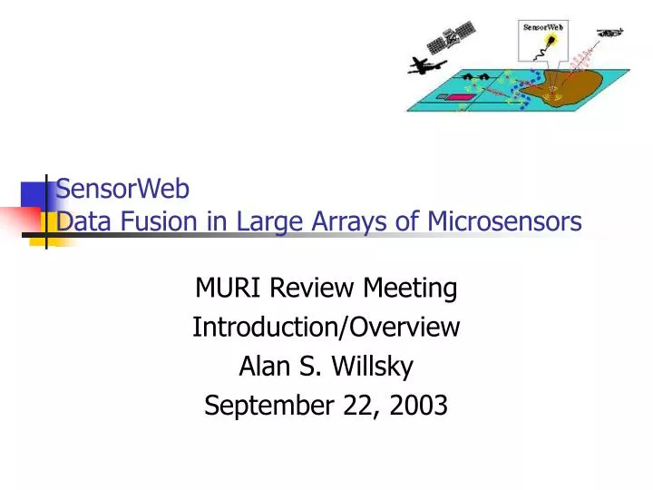 sensorweb data fusion in large arrays of microsensors