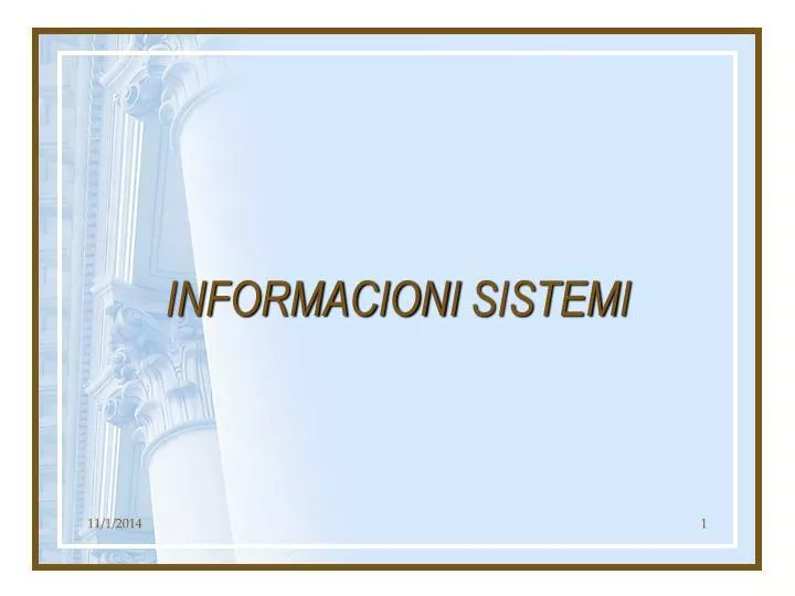informacioni sistemi