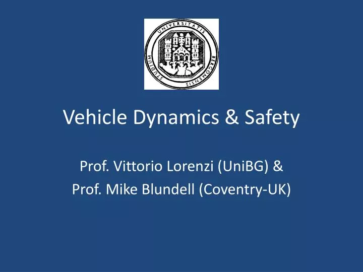 vehicle dynamics safety