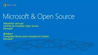 microsoft open source