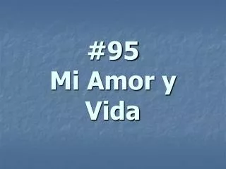 95 mi amor y vida