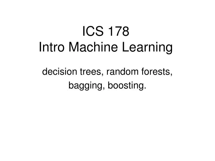 ics 178 intro machine learning