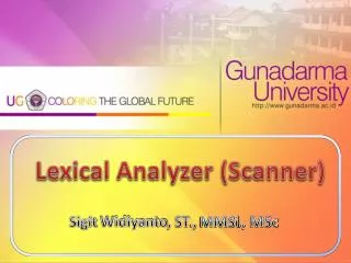 lexical analyzer scanner