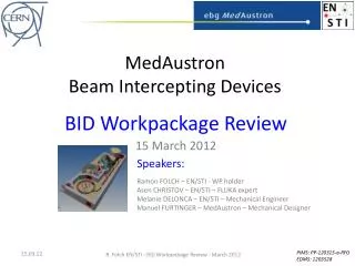 MedAustron Beam Intercepting Devices