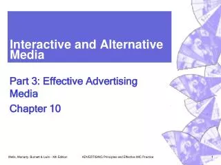 Interactive and Alternative Media