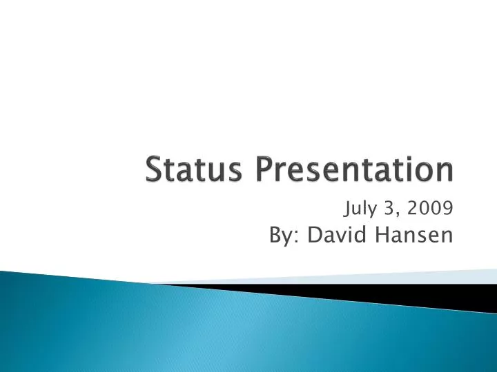 status presentation