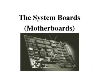 The System Boards (Motherboards)