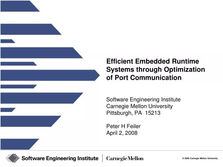 efficient embedded runtime systems through optimization of port communication